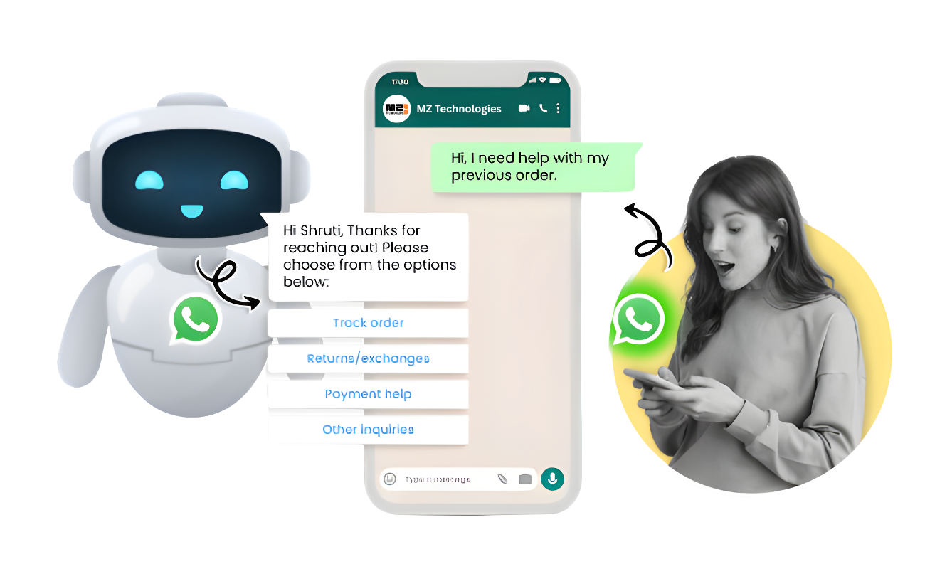 Service CRM WhatsApp BoT - Multiple Zones Technologies